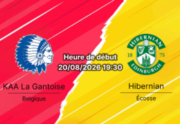 Pronostic Gent Hibernian – Planet Group Arena Gent, Conference League 20 août 2026