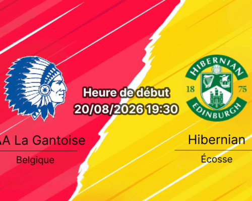 Pronostic Gent Hibernian – Planet Group Arena Gent, Conference League 20 août 2026