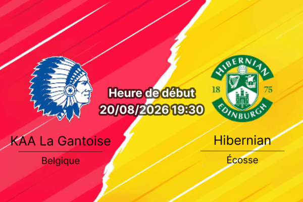 Pronostic Gent Hibernian – Planet Group Arena Gent, Conference League 20 août 2026