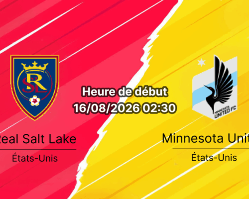 Pronostic Real Salt Lake Minnesota United – America First Field Sandy, MLS 16 août 2026