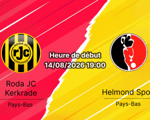 Pronostic Roda JC Helmond Sport – Parkstad Limburg Stadion Kerkrade, Eerste Divisie 14 août 2026