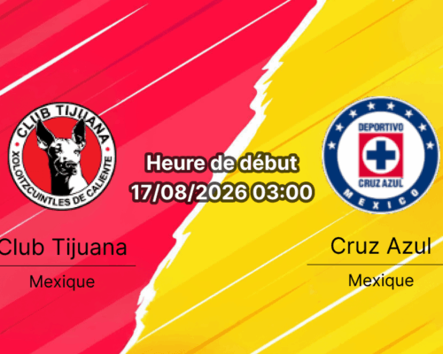 Pronostic Tijuana Cruz Azul – Estadio Caliente Tijuana, Liga MX Apertura 2026