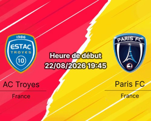 Pronostic Troyes Paris FC – Stade de l'Aube, Ligue 1 McDonald's journée 1, 22 août 2026