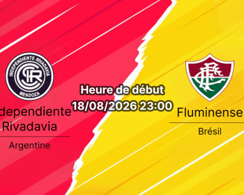 Pronostic Independiente Rivadavia Fluminense — Mendoza, huitièmes retour Copa Libertadores 2026, 18 août 2026