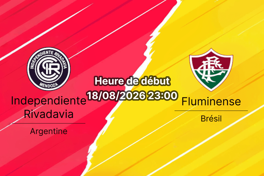 Pronostic Independiente Rivadavia Fluminense — Mendoza, huitièmes retour Copa Libertadores 2026, 18 août 2026