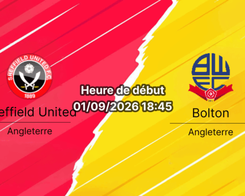 Pronostic Sheffield United Bolton – Bramall Lane, 4e journée de Championship 2026-2027, 1er septembre 2026
