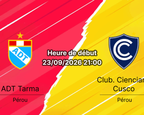 Pronostic ADT Tarma Cienciano Cusco – Estadio Unión Tarma, Liga 1 Pérou Clausura 2026 journée 9