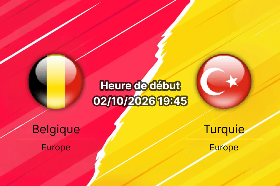 Pronostic Belgique Turquie — Stade de Sclessin Liège, UEFA Nations League Ligue A Groupe 1, 2 octobre 2026