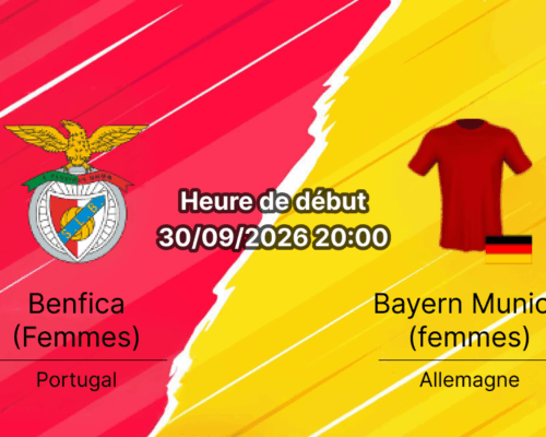 Pronostic Benfica Bayern Munich femmes – Estádio da Luz Lisbonne, UWCL Phase de ligue Journée 2, 30 septembre 2026