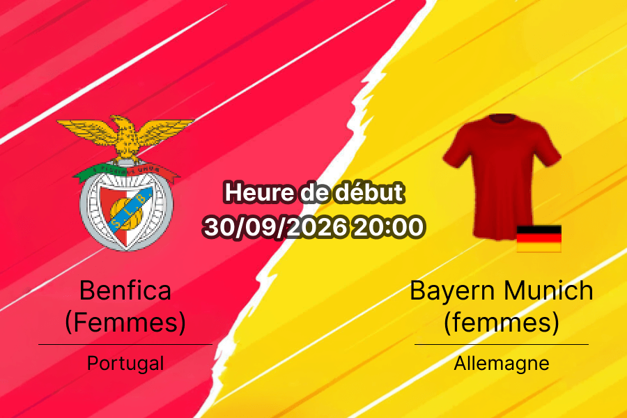 Pronostic Benfica Bayern Munich femmes – Estádio da Luz Lisbonne, UWCL Phase de ligue Journée 2, 30 septembre 2026