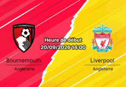 Pronostic Bournemouth Liverpool – Vitality Stadium, Premier League journée 5, 20 septembre 2026