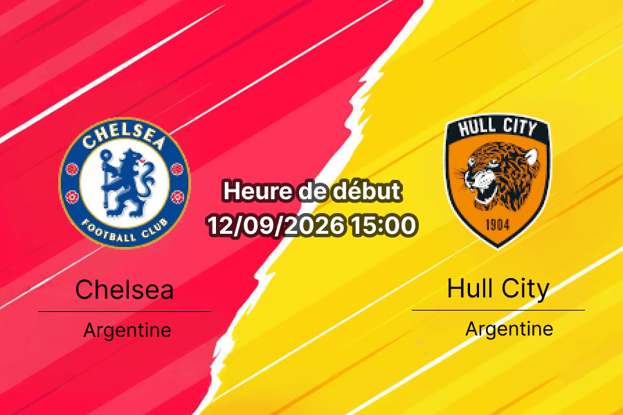 Pronostic Chelsea Hull City – Stamford Bridge, Premier League journée 4, 12 septembre 2026