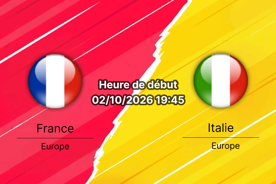 Pronostic France Italie — Stade de France Saint-Denis, UEFA Nations League Ligue A Groupe 1, 2 octobre 2026