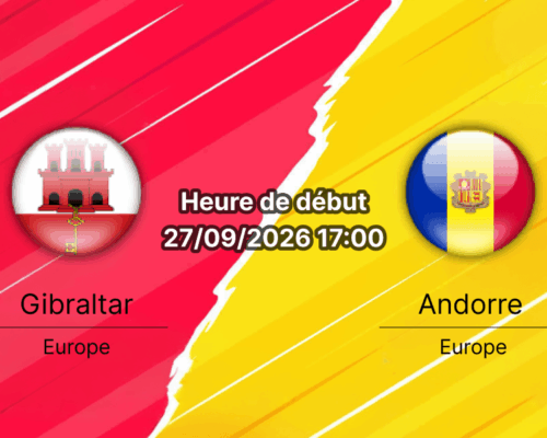 Pronostic Gibraltar Andorre – Europa Point Sports Complex, Ligue des Nations League D Groupe A, 27 septembre 2026