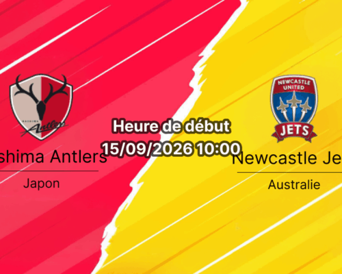 Pronostic Kashima Antlers Newcastle Jets – Stade de Kashima, journée 1 de l'AFC Champions League Elite 2026/2027, 15 septembre 2026
