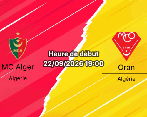 Pronostic MC Alger Oran – Stade Ali-La-Pointe à Douera, Ligue 1 algérienne 2026/2027