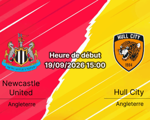 Pronostic Newcastle Hull City – St. James' Park, Premier League journée 5, 19 septembre 2026