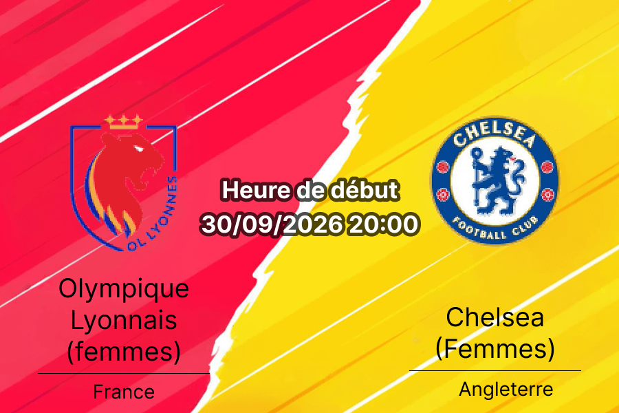Pronostic OL Lyonnes Chelsea femmes – Parc OL Lyon, UWCL Phase de ligue Journée 2, 30 septembre 2026