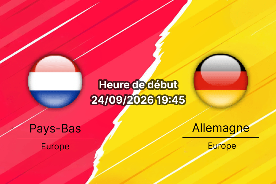 Pronostic Pays-Bas Allemagne – Johan Cruyff Arena Amsterdam, Nations League A 24 septembre 2026