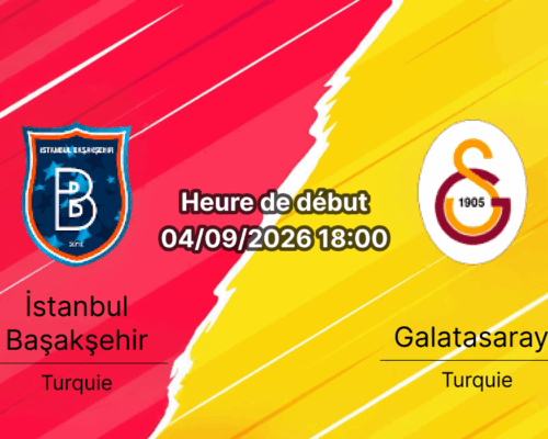 Pronostic Başakşehir Galatasaray – Başakşehir Fatih Terim Stadyumu Istanbul, Süper Lig 4e journée 4 septembre 2026