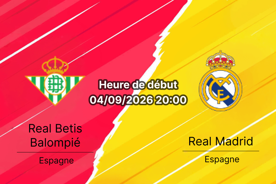 Pronostic Real Betis Real Madrid – Estadio La Cartuja Séville, La Liga 4e journée 4 septembre 2026