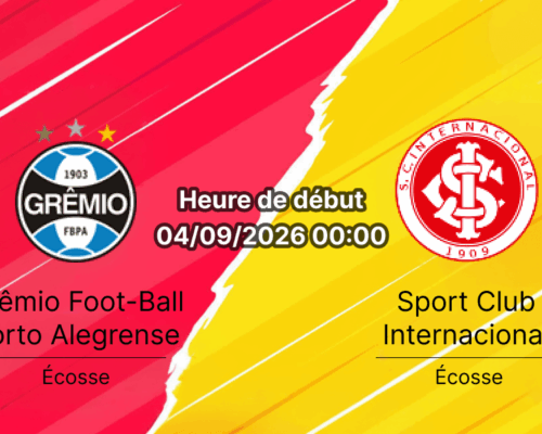 Pronostic Grêmio Internacional – Arena do Grêmio Porto Alegre, Copa do Brasil quarts de finale retour 4 septembre 2026