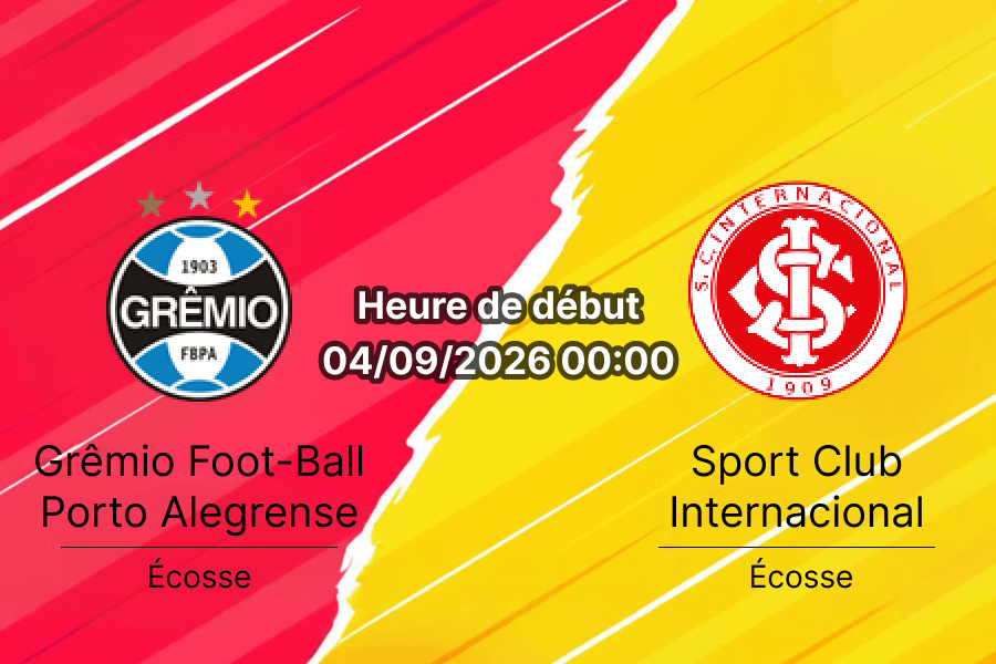 Pronostic Grêmio Internacional – Arena do Grêmio Porto Alegre, Copa do Brasil quarts de finale retour 4 septembre 2026