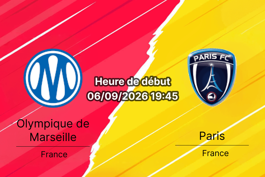 Pronostic Marseille Paris FC – Stade Vélodrome, Ligue 1 3e journée 6 septembre 2026