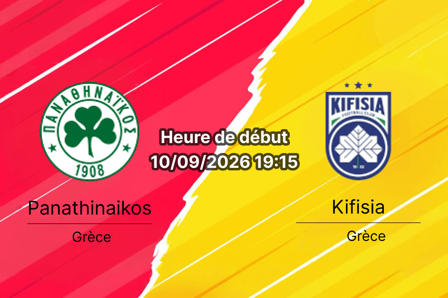 Pronostic Panathinaikos Kifisias – Stade Olympique Spyros Louis, Super League Grèce 10 septembre 2026