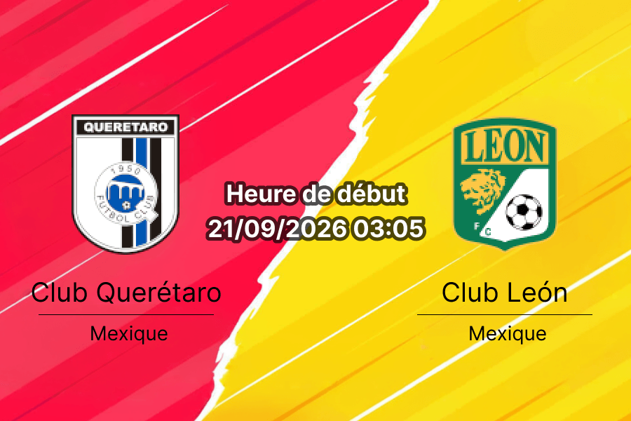 Pronostic Querétaro León – Estadio La Corregidora, Liga MX Apertura 2026 journée 9, 21 septembre 2026