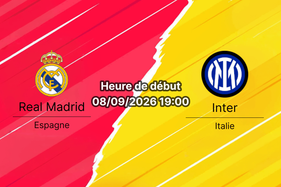Pronostic Real Madrid Inter – Santiago Bernabéu Madrid, Ligue des champions UEFA, 1ère journée, 8 septembre 2026
