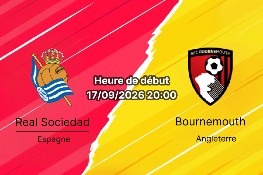 Pronostic Real Sociedad Bournemouth – Reale Arena San Sebastián, Europa League tour 1, 17 septembre 2026