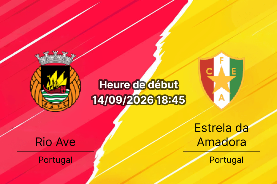Pronostic Rio Ave Estrela da Amadora – Estádio dos Arcos, Liga Portugal journée 6, 14 septembre 2026