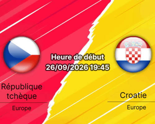 Pronostic Tchéquie Croatie – Fortuna Arena Prague, Ligue des Nations Groupe A3, 26 septembre 2026
