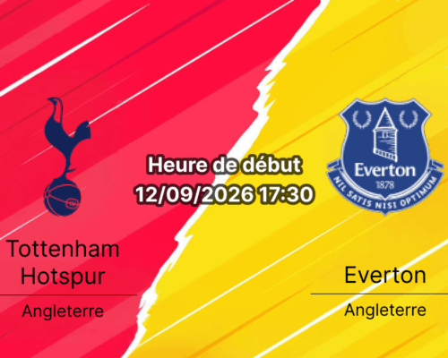 Pronostic Tottenham Everton – Tottenham Hotspur Stadium, Premier League journée 4, 12 septembre 2026