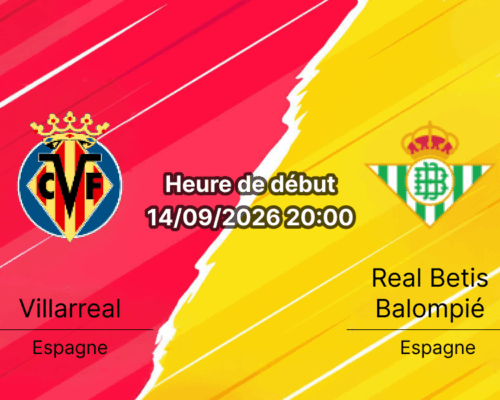 Pronostic Villarreal Real Betis – Estadio de la Cerámica, La Liga journée 5, 14 septembre 2026