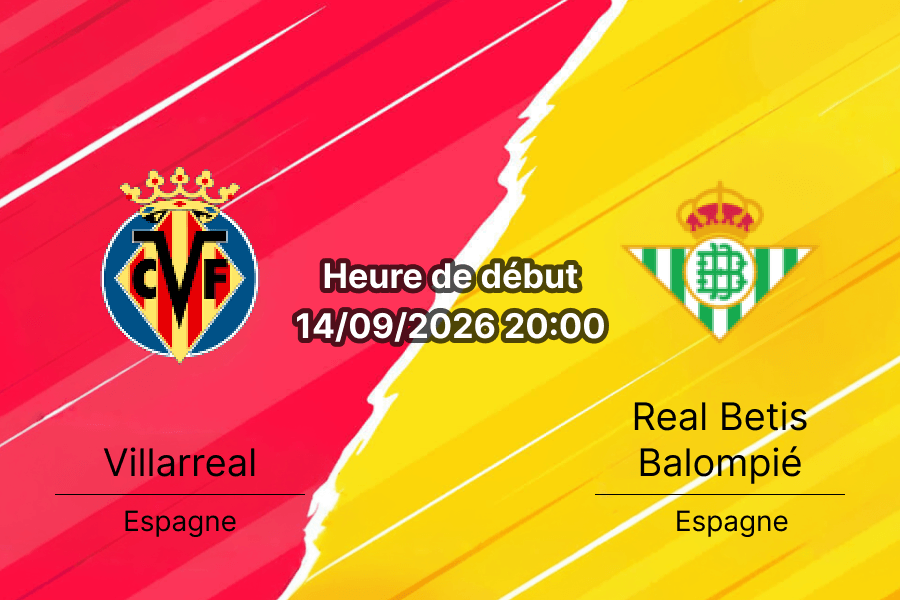 Pronostic Villarreal Real Betis – Estadio de la Cerámica, La Liga journée 5, 14 septembre 2026