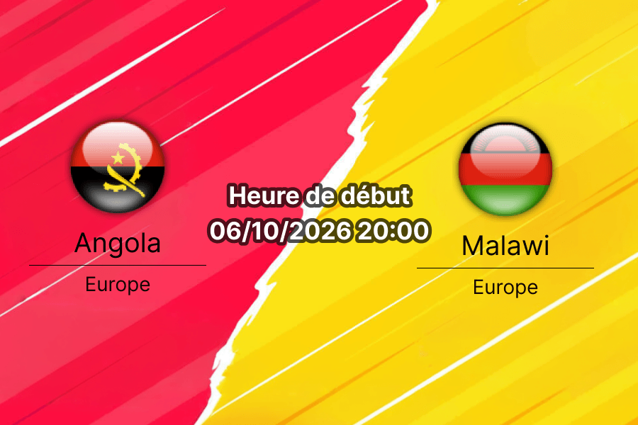Pronostic Angola Malawi – Estádio 11 de Novembro de Luanda, 2e journée des éliminatoires de la CAN 2027, 6 octobre 2026