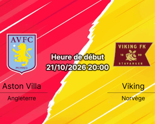 Pronostic Aston Villa Viking FK – Villa Park Birmingham, Ligue des champions UEFA Journée 3, 21 octobre 2026
