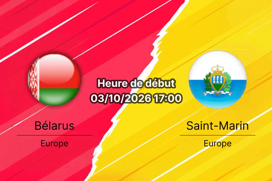 Pronostic Bélarus Saint-Marin — Stade de Minsk, UEFA Nations League Ligue C Groupe 1, 3 octobre 2026