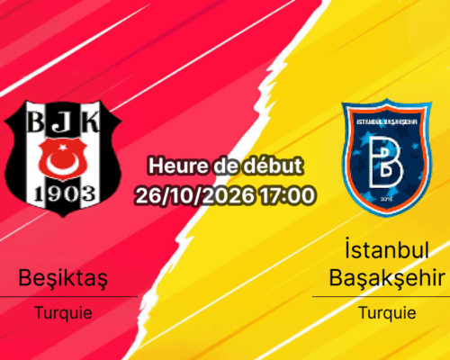 Pronostic Beşiktaş Başakşehir – Vodafone Park, Süper Lig Journée 9, 26 octobre 2026, Istanbul