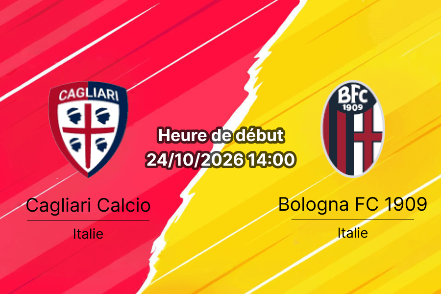Pronostic Cagliari Bologna – Unipol Domus, Serie A Journée 8, 24 octobre 2026, Cagliari