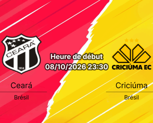 Pronostic Ceará Criciúma — Estádio Castelão Fortaleza, Série B Brasileira Rodada 32, 8 octobre 2026