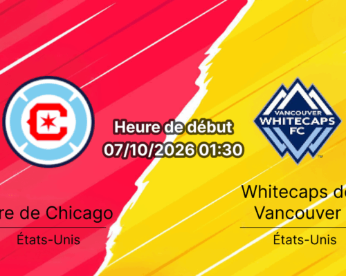 Pronostic Chicago Fire Vancouver Whitecaps — Soldier Field Chicago Illinois, Major League Soccer MLS 2026, 7 octobre 2026