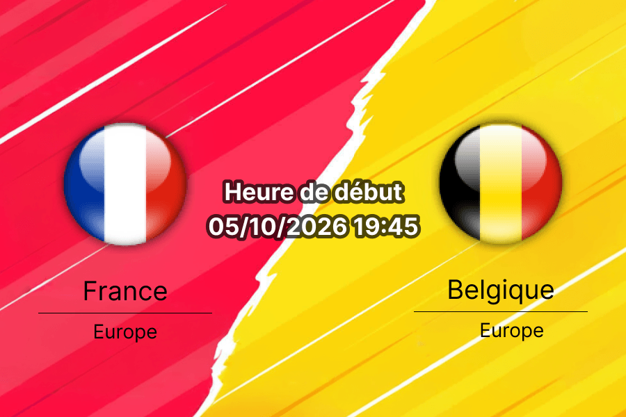 Pronostic France Belgique — Stade de France Saint-Denis, UEFA Nations League Ligue A Groupe 1, 5 octobre 2026