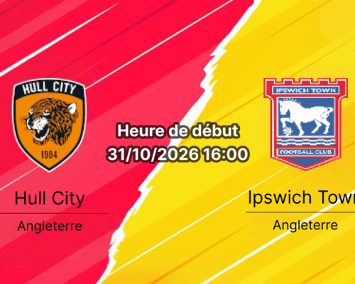 Pronostic Hull City Ipswich Town – MKM Stadium, Premier League GW9, 31 octobre 2026