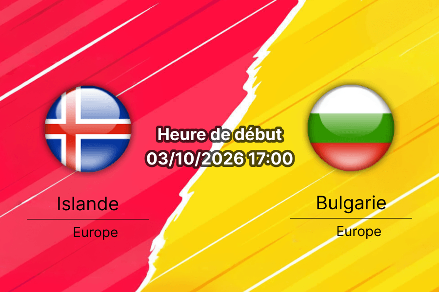 Pronostic Islande Bulgarie — Laugardalsvöllur Reykjavik, UEFA Nations League Ligue C Groupe 4, 3 octobre 2026