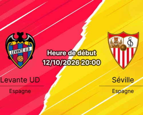 Pronostic Levante UD Séville – Estadi Ciutat de València, La Liga J8, 12 octobre 2026