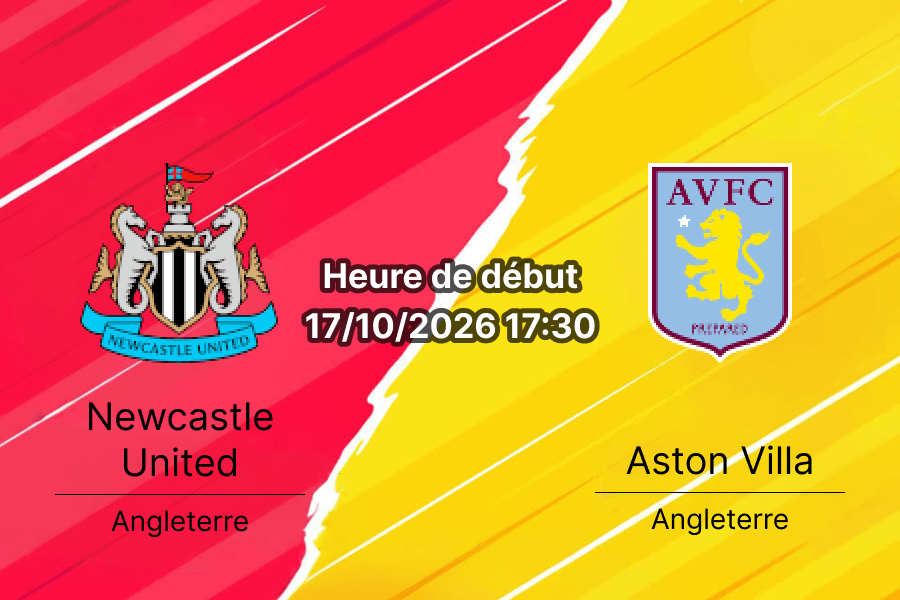 Pronostic Newcastle Aston Villa – St James' Park, Premier League Journée 7, 17 octobre 2026
