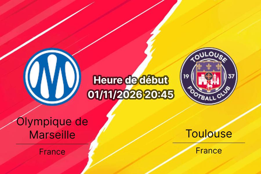 Pronostic OM Toulouse – Stade Vélodrome Marseille, Ligue 1 Journée 9, 1er novembre 2026